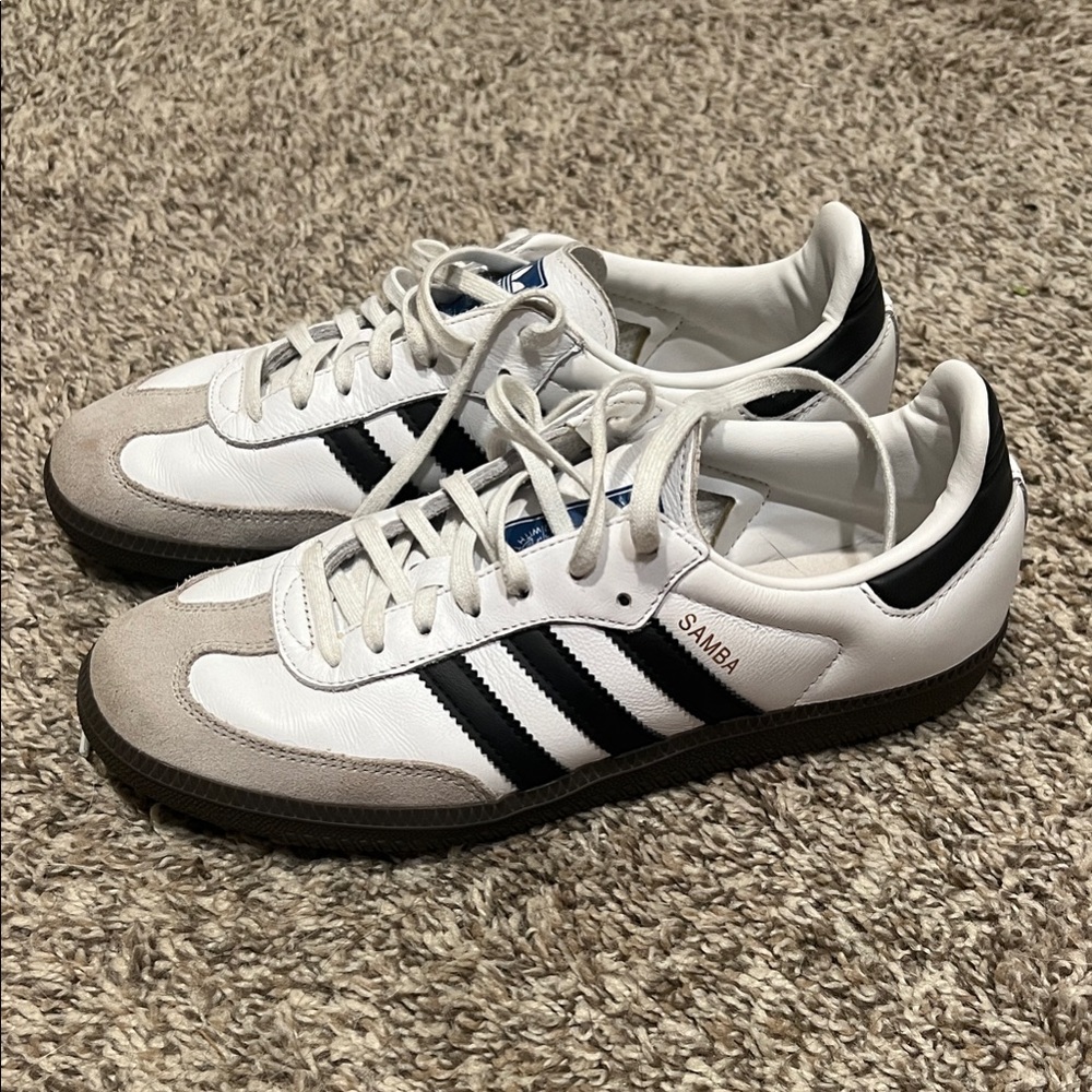 Adidas Samba White Black Sneakers